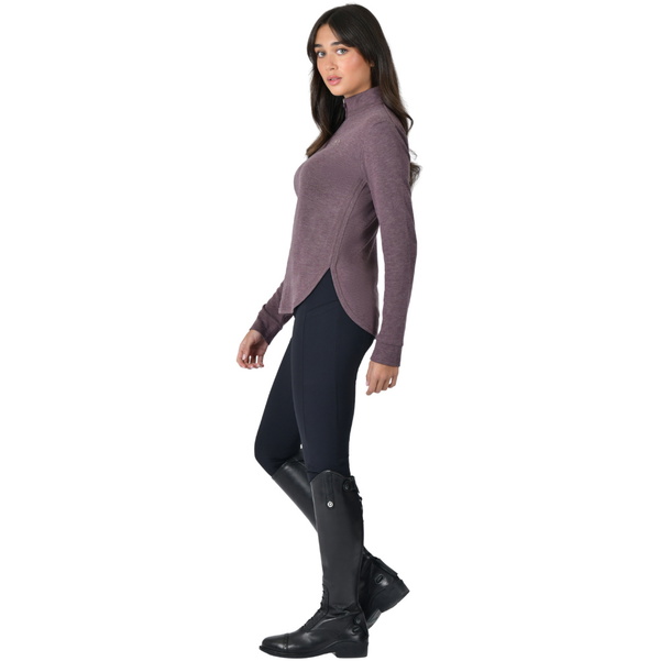 2026 WeatherBeeta Mujeres Londres Capa Larga Manga Top 1023217058 - Mulberry Marle